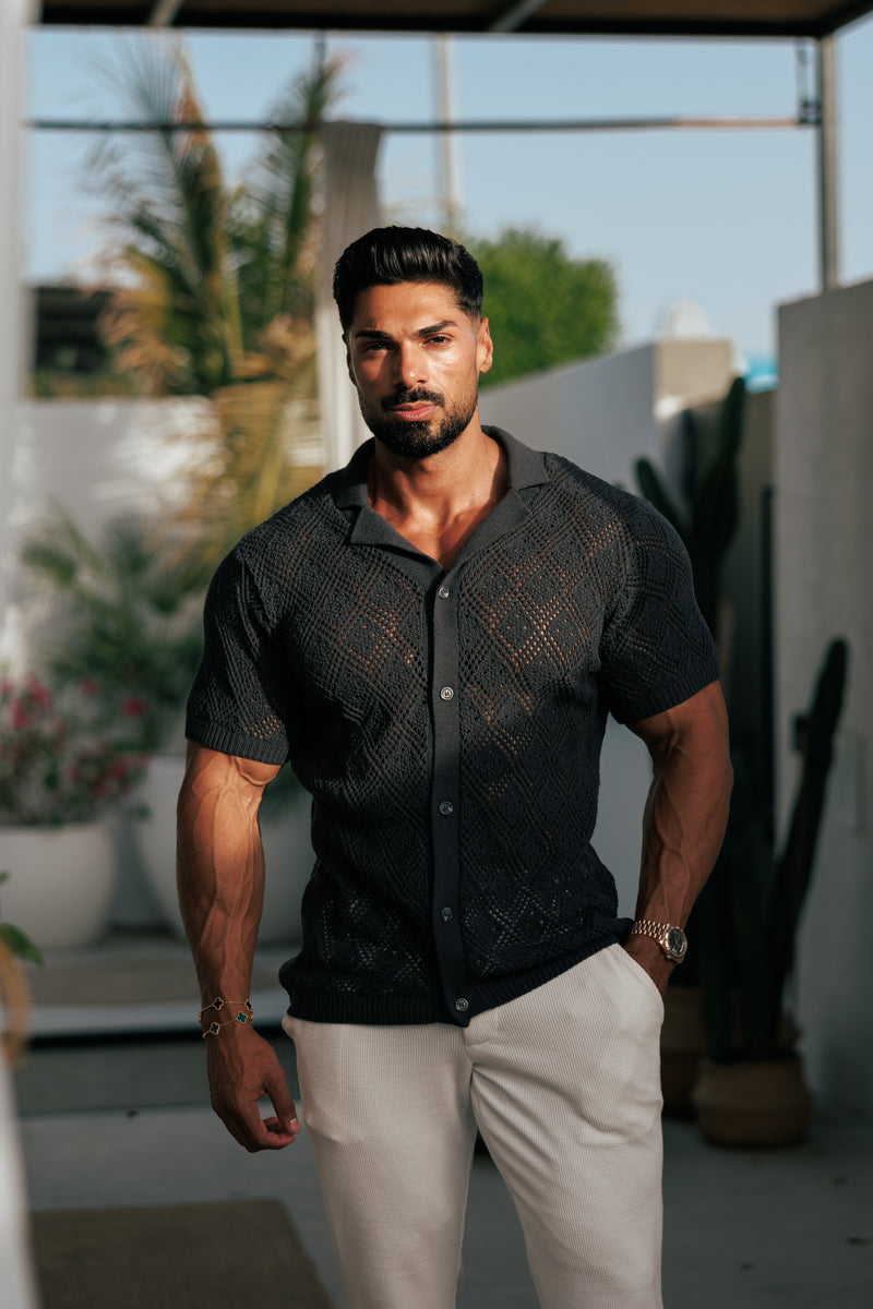 Vater-Söhne-Häkelshirt Gunpowder Kurzarm - FSJ084