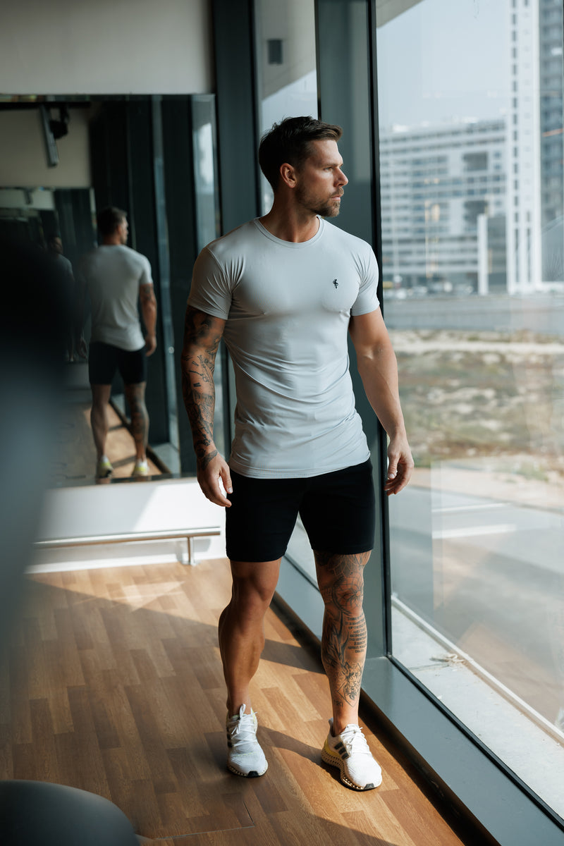 FS Hellgrau/Schwarz Gym Crew - FSH1275