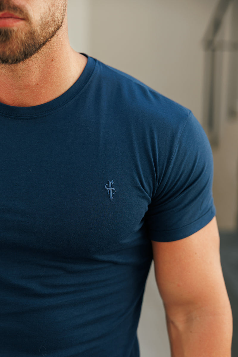 Vater &amp; Söhne 3 x Boxed Crew T-Shirts Schwarz, Marineblau, Weiß - FSH1432 (VORBESTELLUNG 10. DEZEMBER)