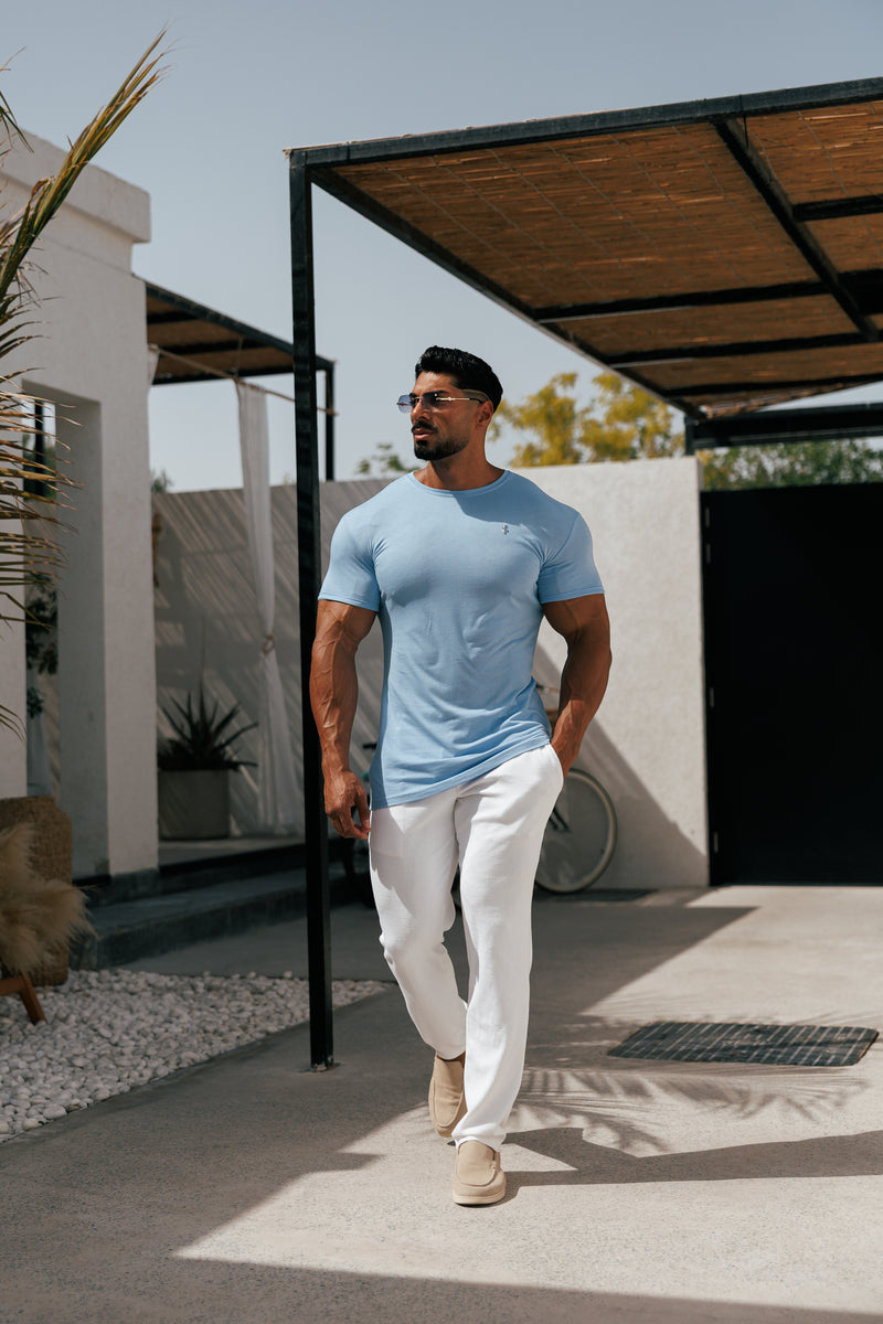 Father Sons Jersey Cord Relaxed White Trousers - FSR013 (PRE ORDER 11TH AUGUST)