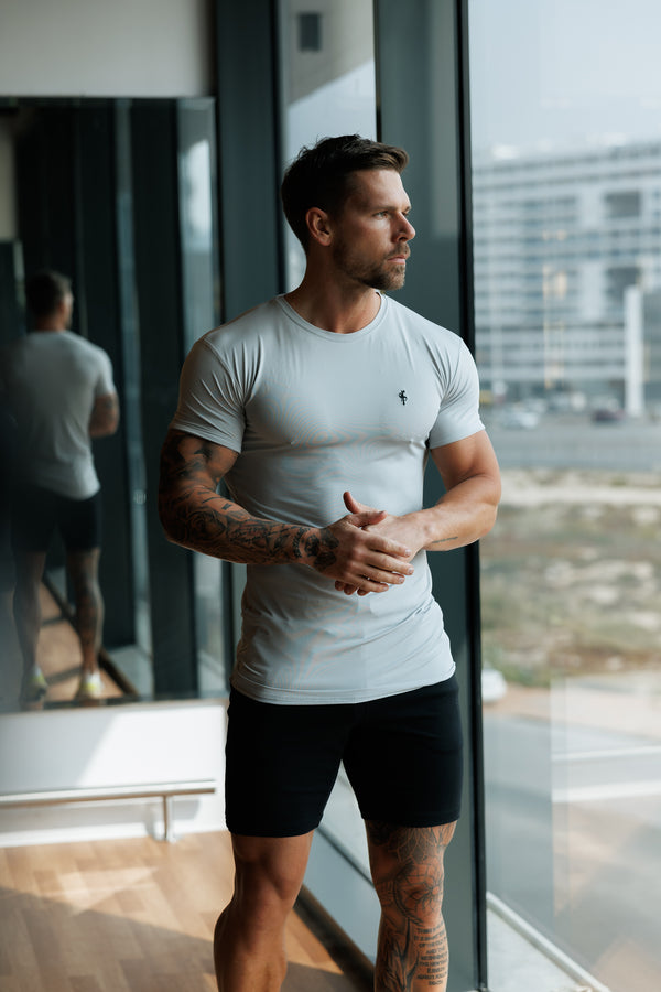 FS Hellgrau/Schwarz Gym Crew - FSH1275