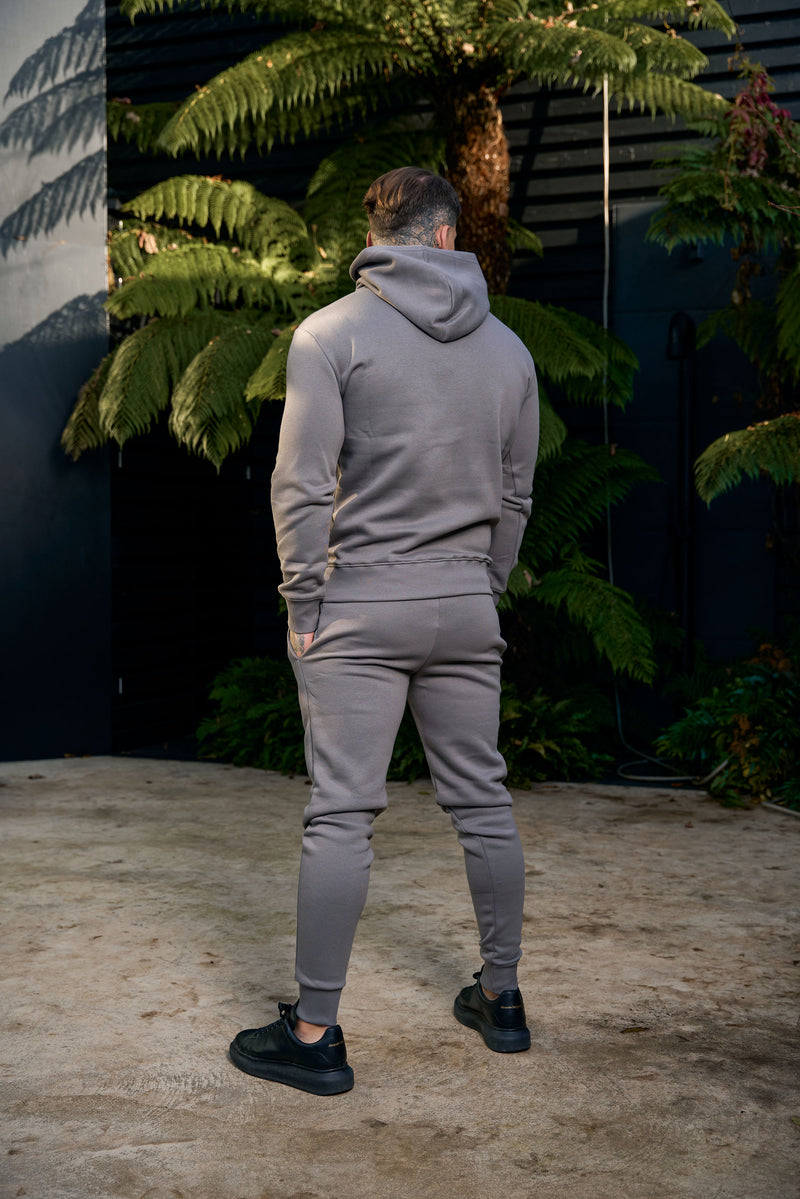 FS – einfarbige Trainingshose in Anthrazit mit FS-Branding – FSH1199