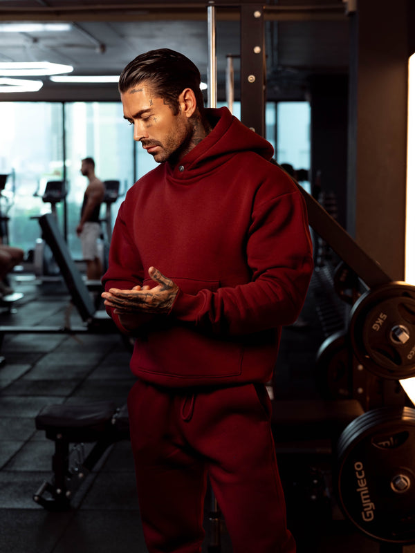 FS Burgundy Oversized Bottoms - FSR010