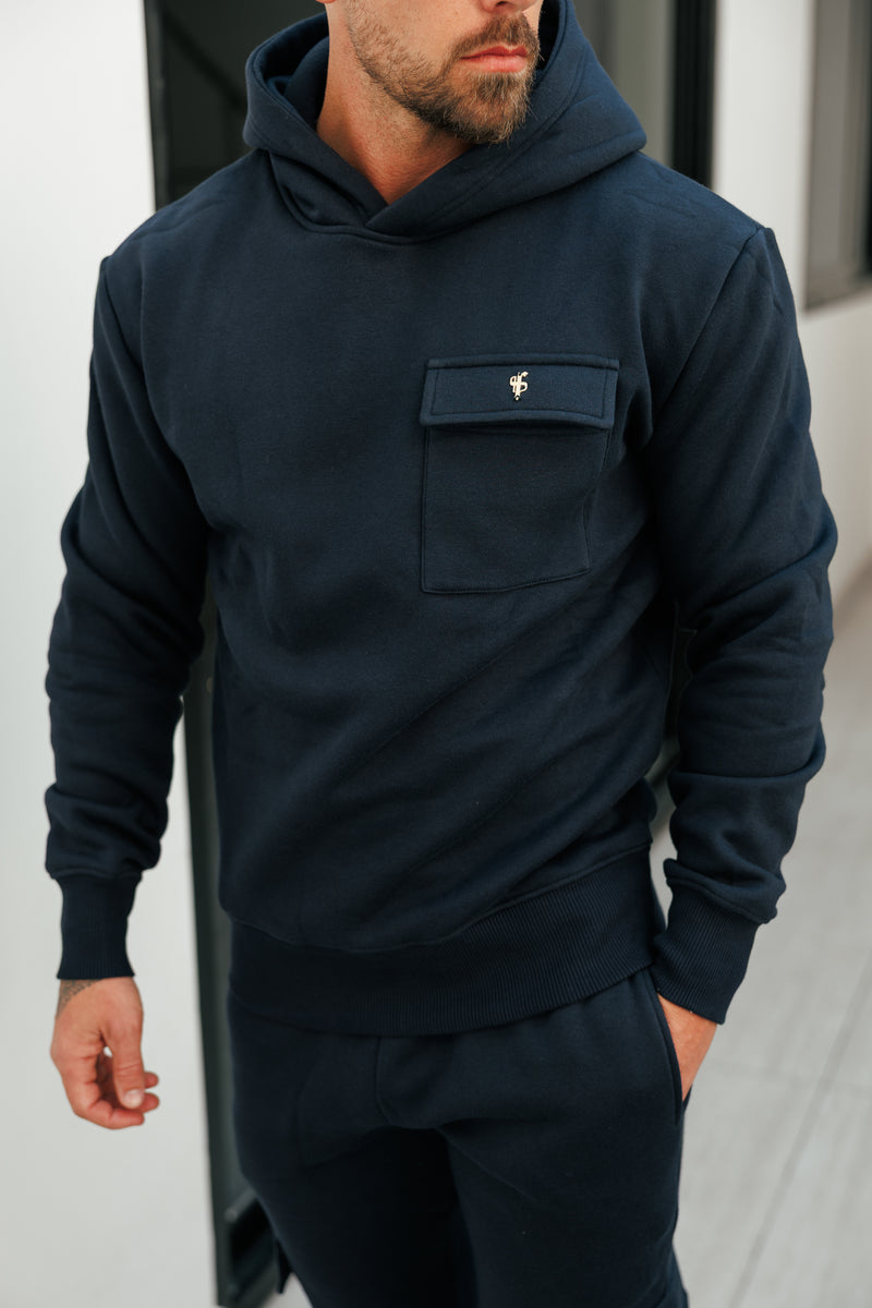 FS Navy / Gold Cargo Hoodie - FSR038 (VORBESTELLUNG AB 22. DEZEMBER)