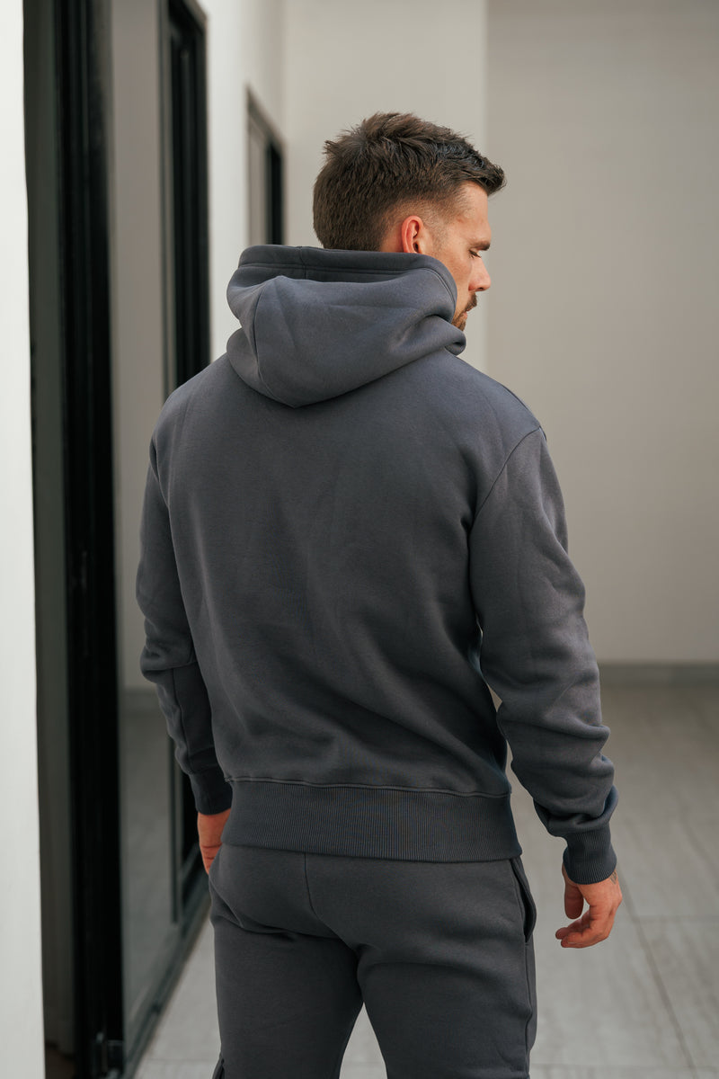 FS Charcoal / Silver Cargo Hoodie - FSR034 (VORBESTELLUNG AB 22. DEZEMBER)