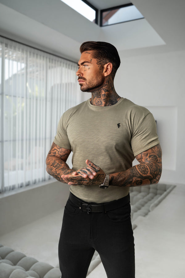 Father Sons Olive Slub Crew T-Shirt – FSH1331 (VORBESTELLUNG 15. AUGUST)
