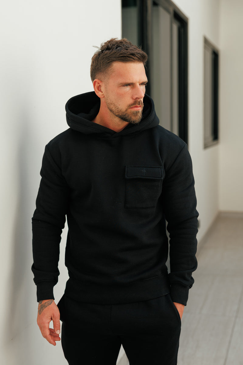 FS Black Cargo Hoodie - FSR030 (VORBESTELLUNG AB 22. DEZEMBER)