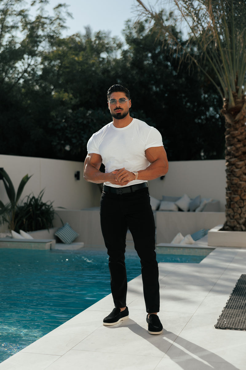 Father &amp; Sons Schwarze Relaxed Tencel Jeans - FSJEAN019