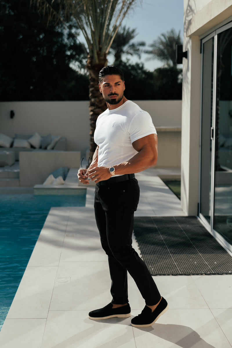 Father &amp; Sons Schwarze Relaxed Tencel Jeans - FSJEAN019