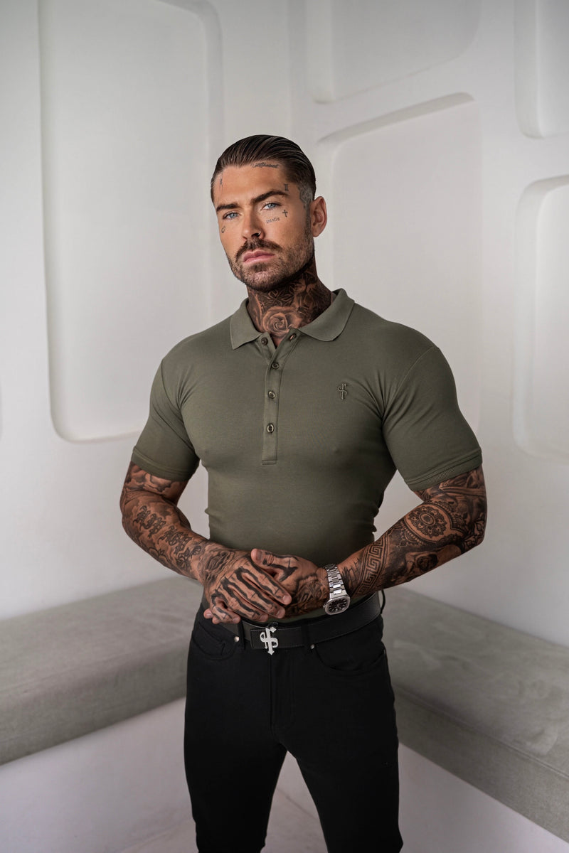 Father Sons Classic Khaki Polo Shirt - FSH043