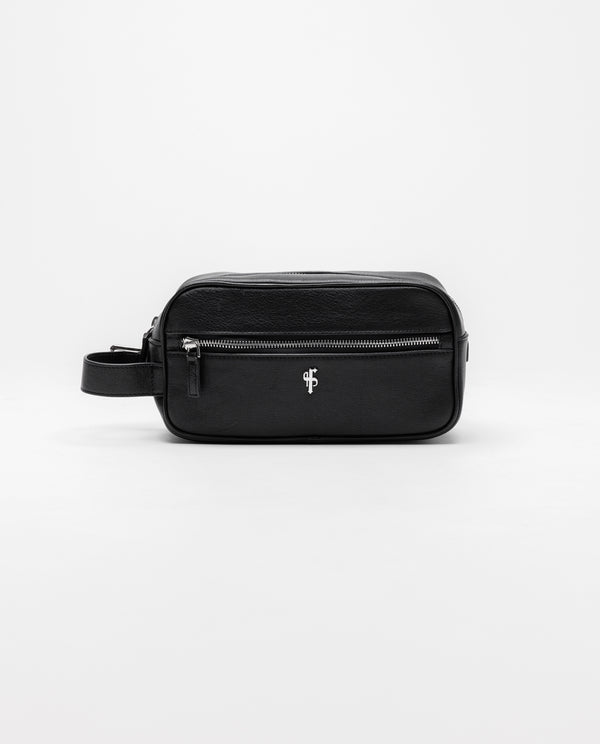 Vater-Söhne-Kulturtasche aus schwarzem Leder – FSH1392