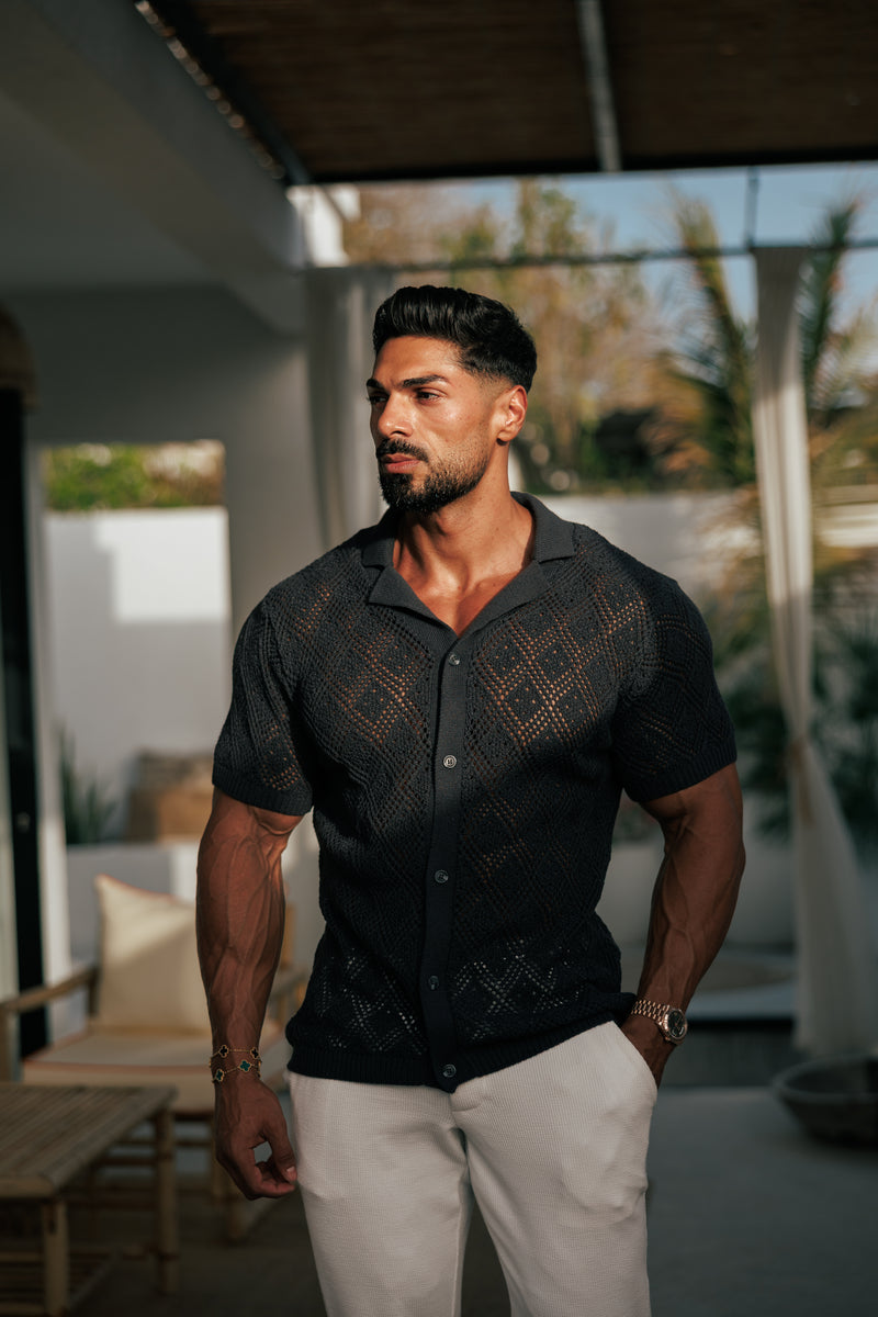 Vater-Söhne-Häkelshirt Gunpowder Kurzarm - FSJ084