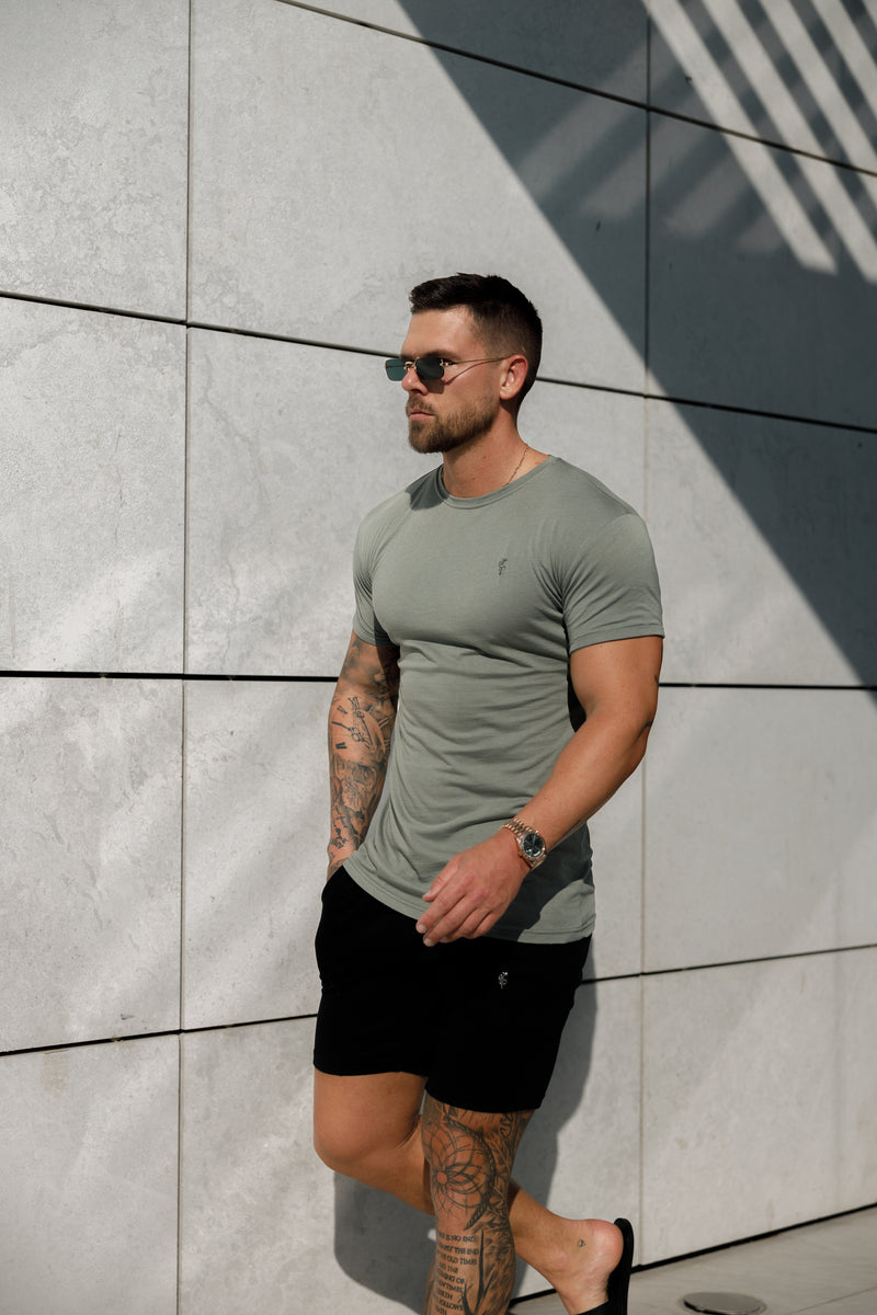 Vater Söhne Olive Bamboo Crew - FSH982