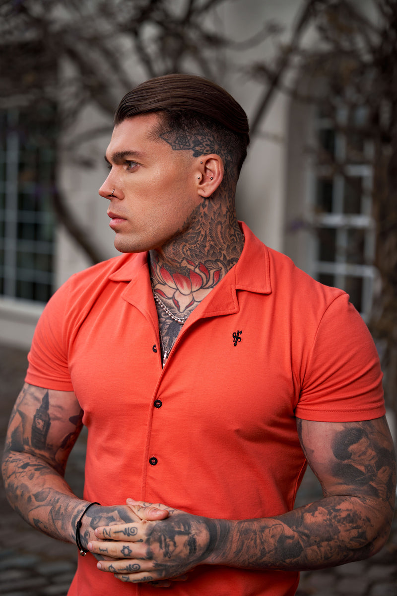 Father Sons Stretch Coral Pique Revere Shirt Short Sleeve - FSH1080 (PRE ORDER 11TH JUNE)