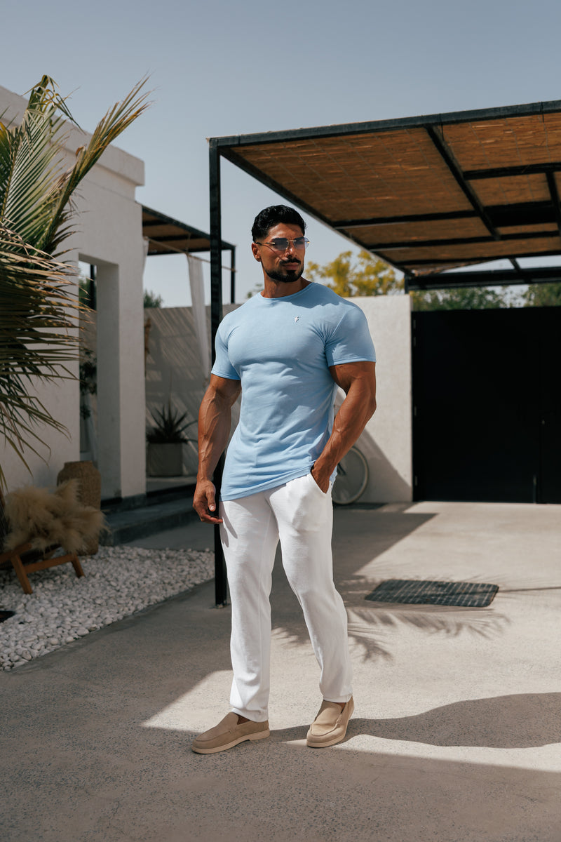Father Sons Jersey Cord Relaxed White Trousers - FSR013 (PRE ORDER 11TH AUGUST)