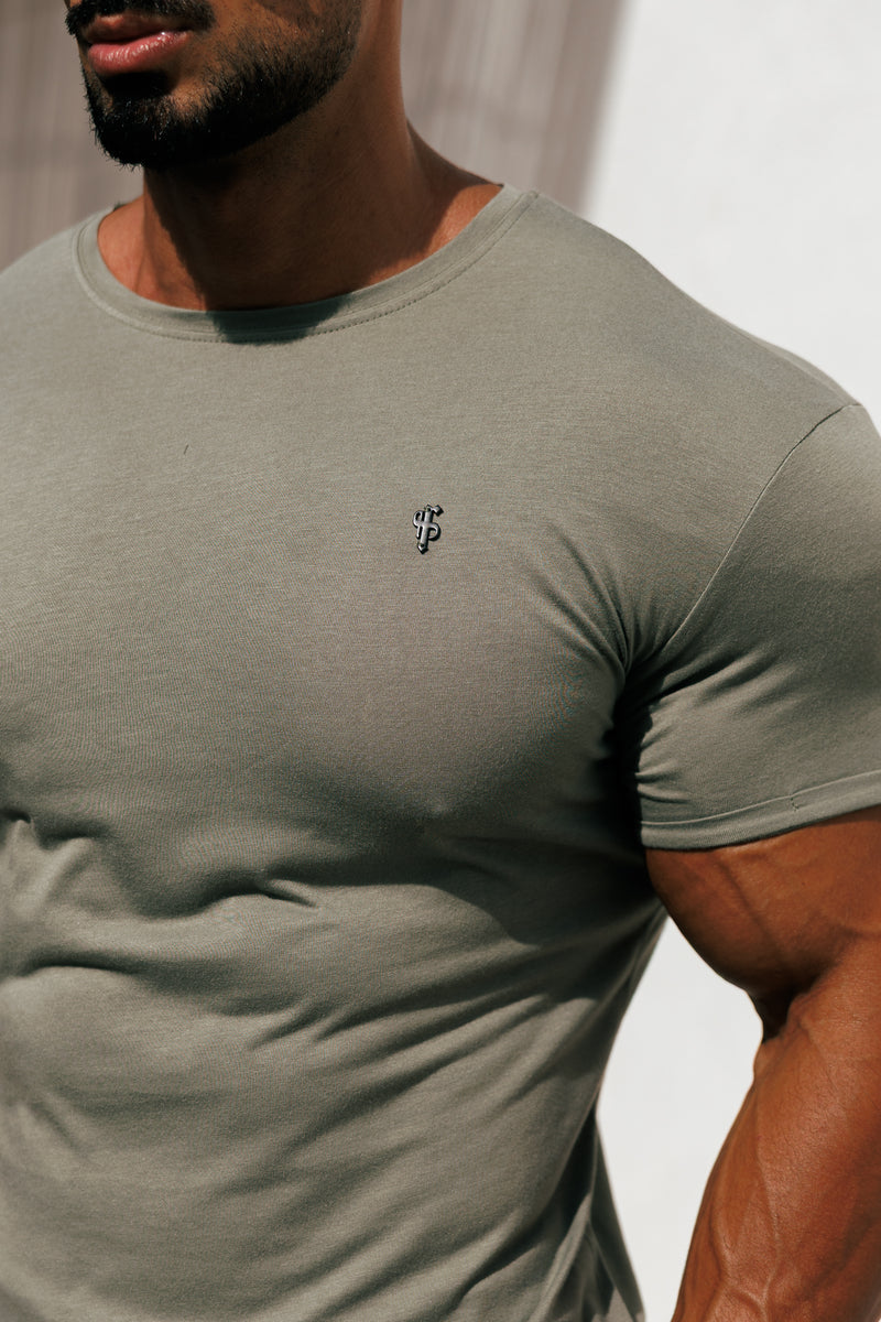 Father Sons Olive / Black Bamboo Crew T Shirt - FSH1214