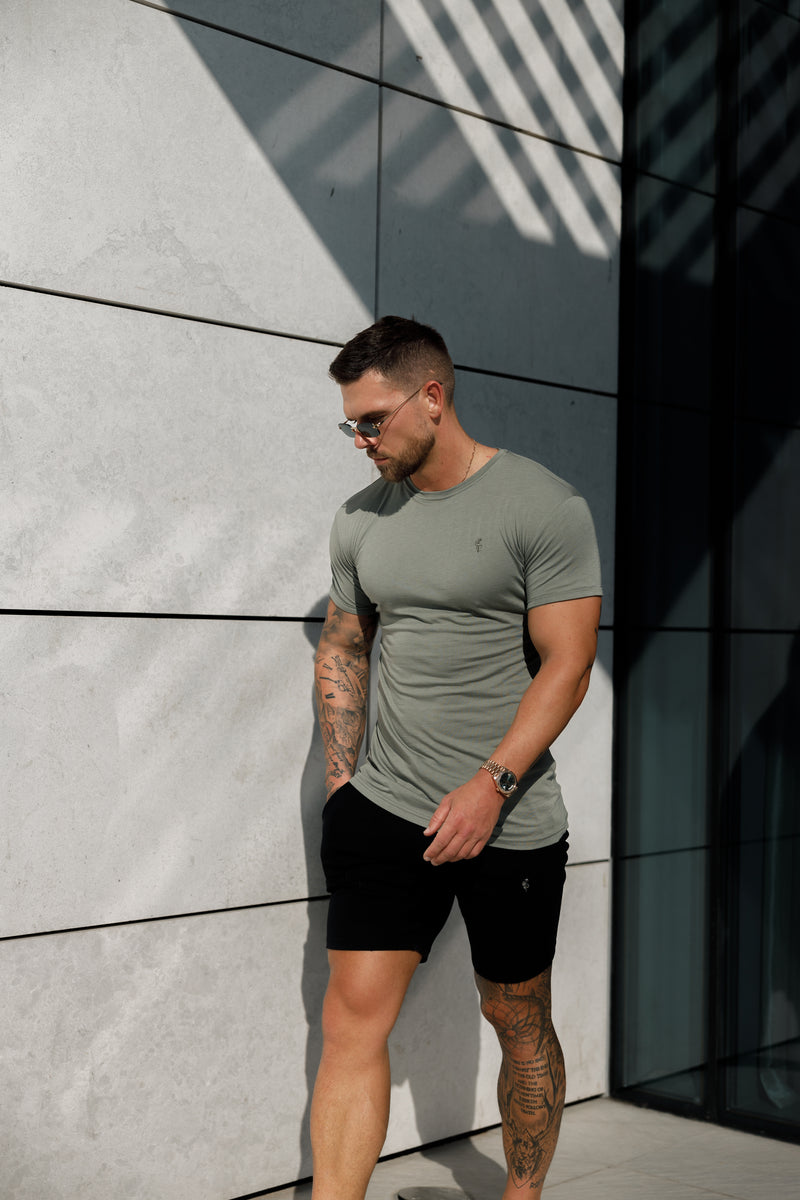 Vater Söhne Olive Bamboo Crew - FSH982