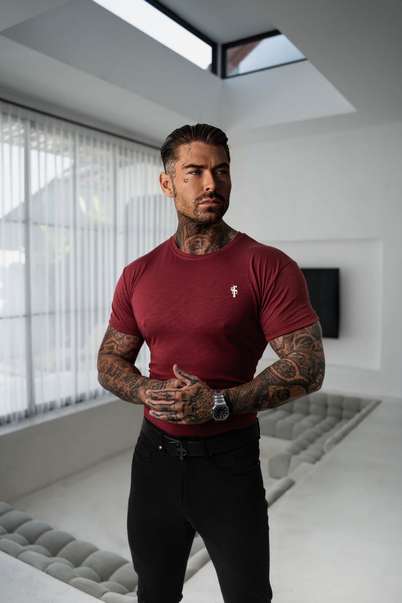 Father Sons Wine Slub Crew T-Shirt - FSH1380