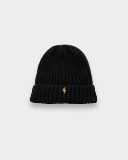 Gerippte Beanie-Mütze für Vater und Sohn, Schwarz – FSJ119 (VORBESTELLUNG 12. NOVEMBER)