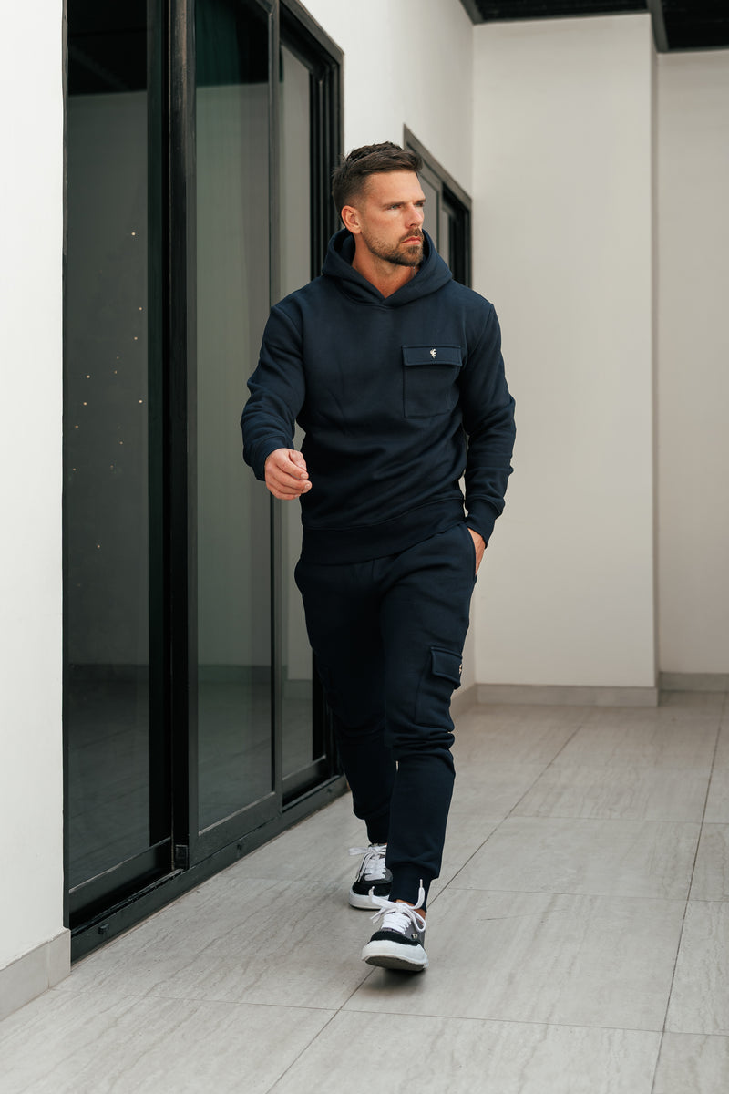 FS Navy / Gold Cargo Hoodie - FSR038 (VORBESTELLUNG AB 22. DEZEMBER)