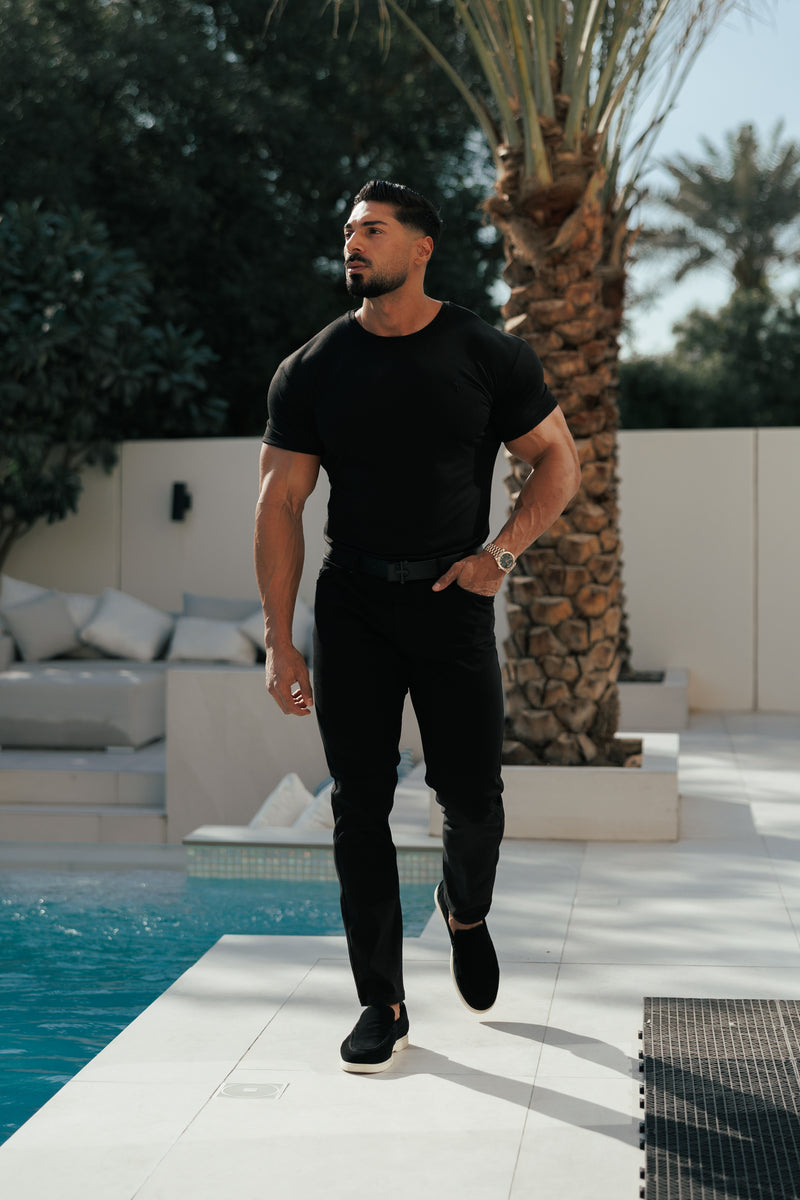 Father &amp; Sons Schwarze Relaxed Tencel Jeans - FSJEAN019