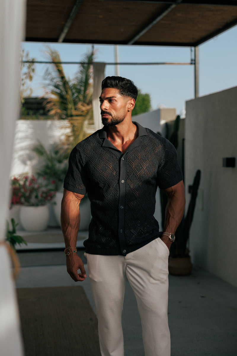 Vater-Söhne-Häkelshirt Gunpowder Kurzarm - FSJ084