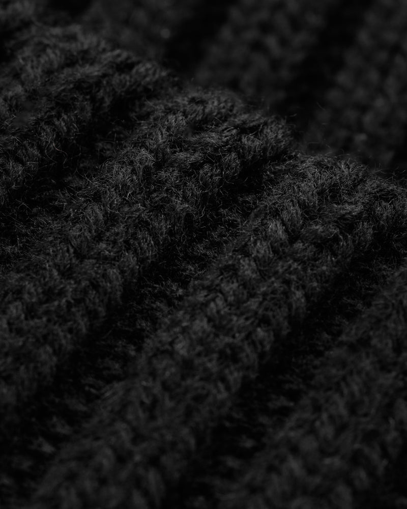Gerippte Beanie-Mütze für Vater und Sohn, Schwarz – FSJ119 (VORBESTELLUNG 12. NOVEMBER)