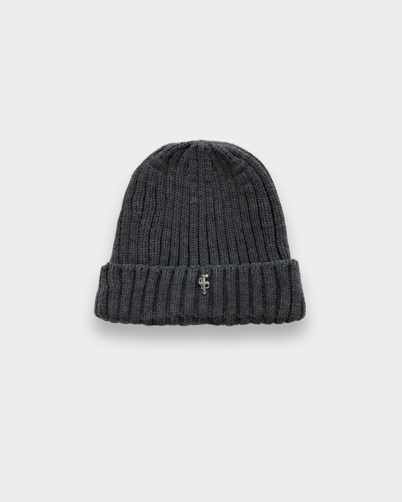Gerippte Beanie-Mütze für Vater und Sohn, Anthrazit – FSJ123 (VORBESTELLUNG 12. NOVEMBER)