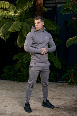 FS – einfarbige Trainingshose in Anthrazit mit FS-Branding – FSH1199