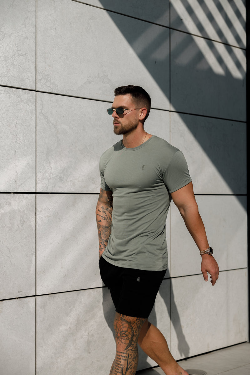 Vater Söhne Olive Bamboo Crew - FSH982