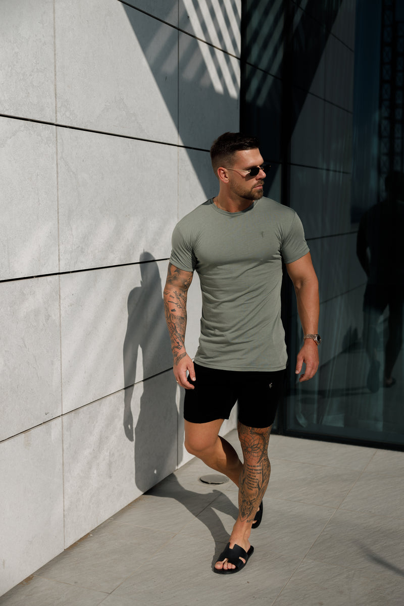 Vater Söhne Olive Bamboo Crew - FSH982