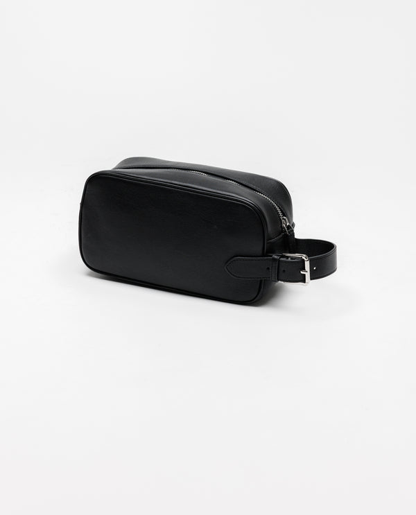 Vater-Söhne-Kulturtasche aus schwarzem Leder – FSH1392