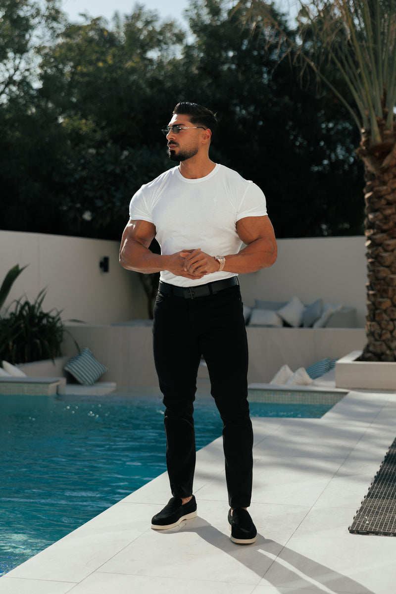 Father &amp; Sons Schwarze Relaxed Tencel Jeans - FSJEAN019