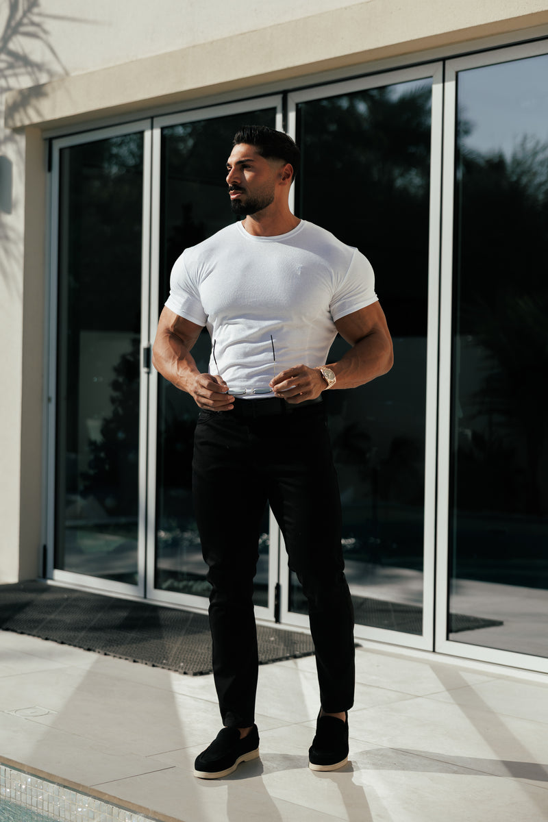 Father &amp; Sons Schwarze Relaxed Tencel Jeans - FSJEAN019