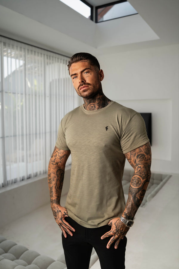 Father Sons Olive Slub Crew T-Shirt – FSH1331 (VORBESTELLUNG 15. AUGUST)