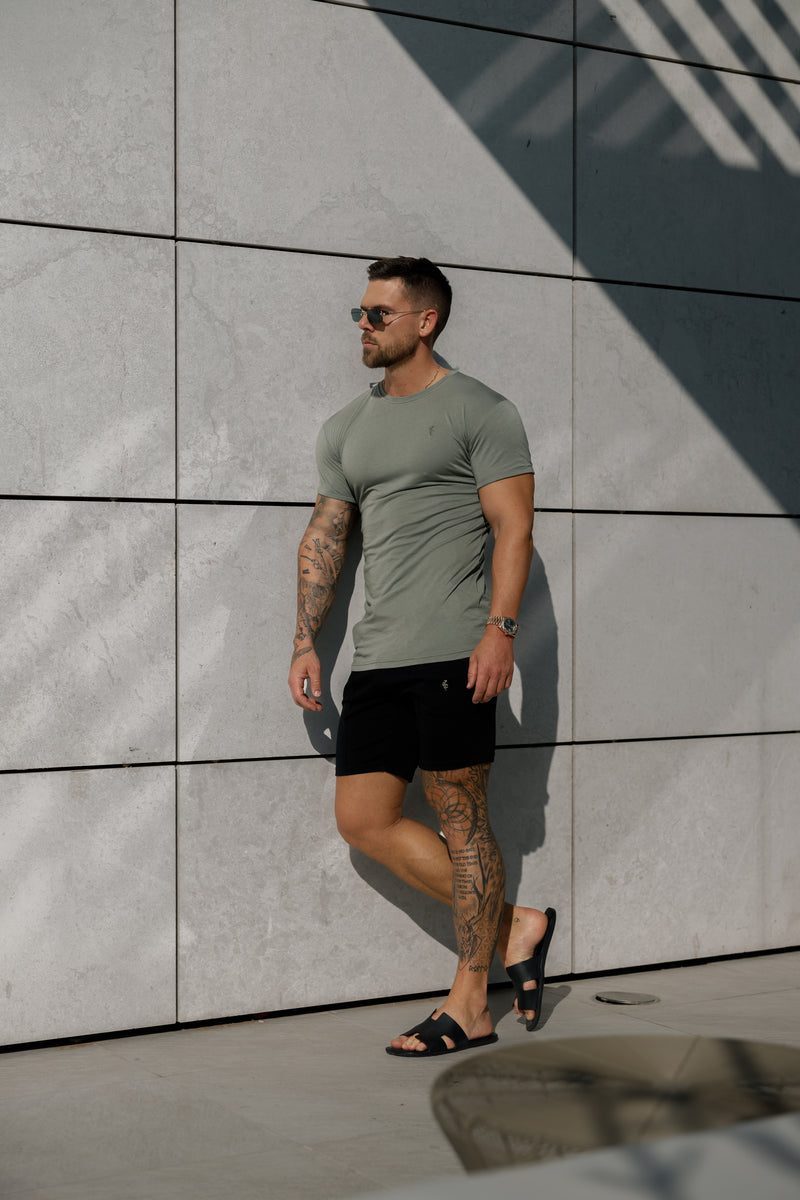 Vater Söhne Olive Bamboo Crew - FSH982