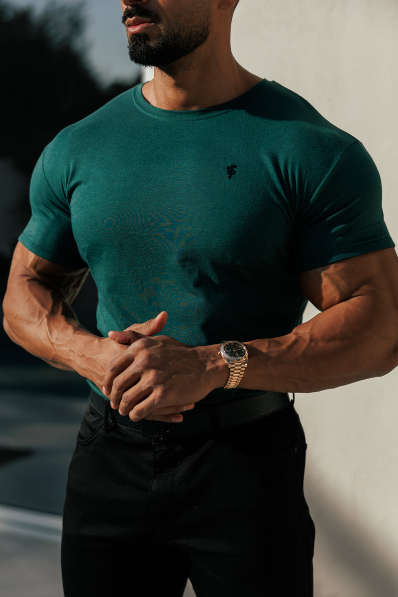 Father Sons Forest Green / Black Bamboo Crew T Shirt - FSH1213