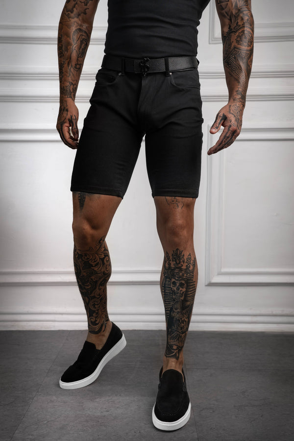 Father Sons Ultra Stretch Black Relaxed Shorts - FSJS005