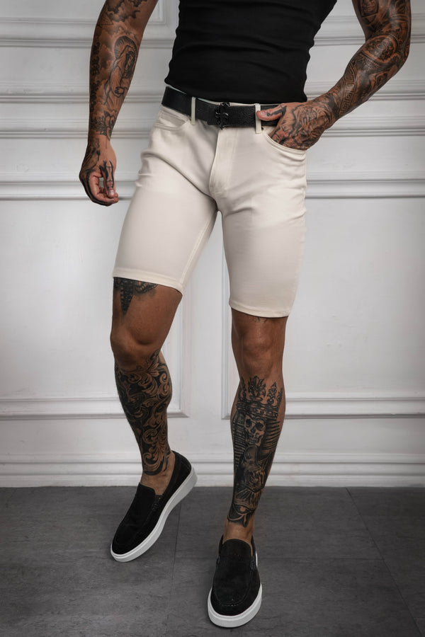 Father Sons Ultra Stretch Cream Relaxed Shorts - FSJS001