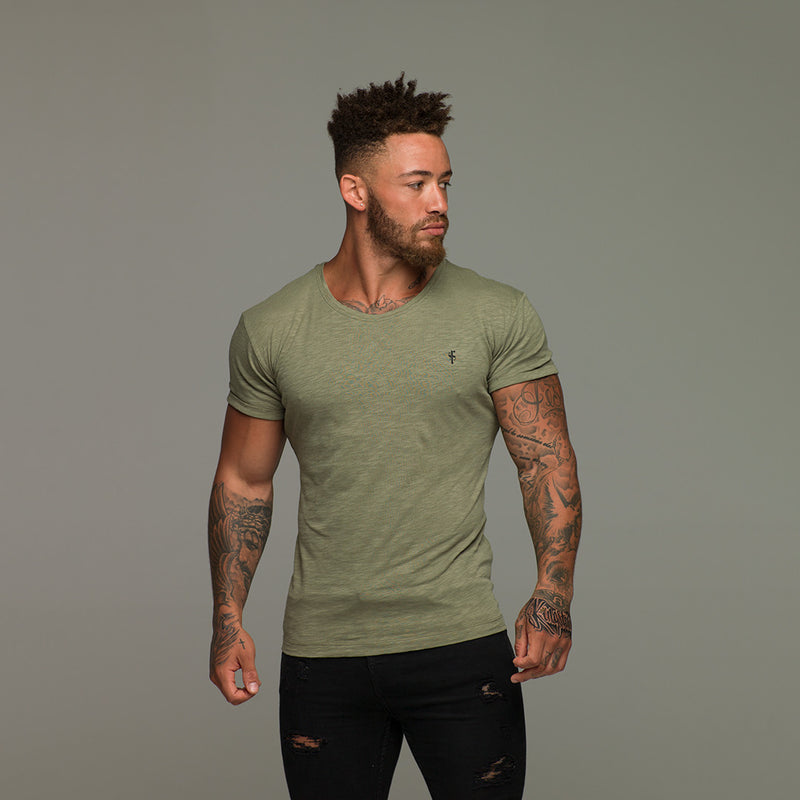 Father Sons Khaki Slub Crew – FSH052