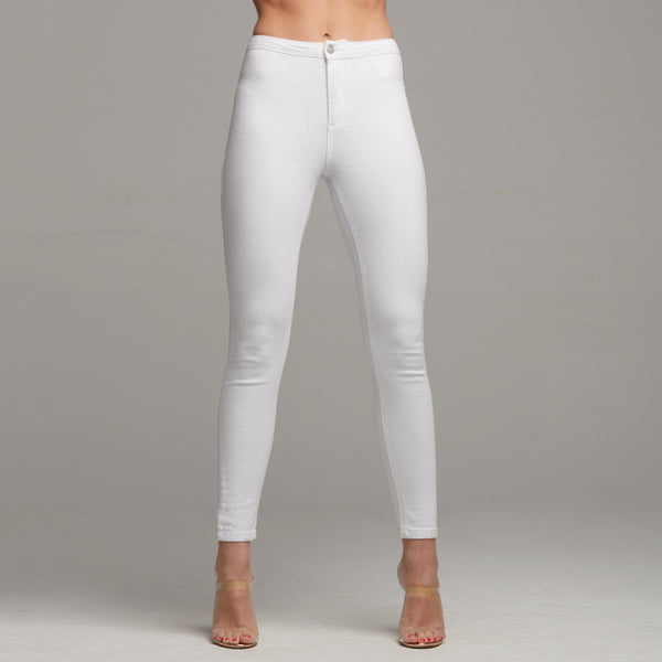 JENI EINFACHE WEISSE JEANS – CT058