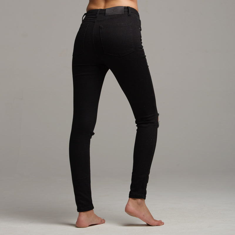 GIGI RIPPED BLACK JEANS - CT057