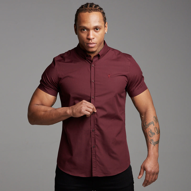 Father Sons Classic Tonal Burgundy Short Sleeve - FS366 (LAST CHANCE)