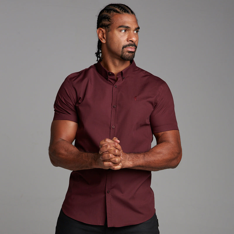 Father Sons Classic Tonal Burgundy Short Sleeve - FS366 (LAST CHANCE)