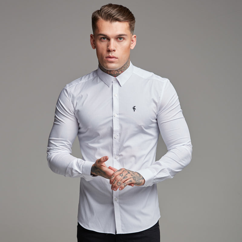 Father Sons Super Slim Stretch Classic White - FS099