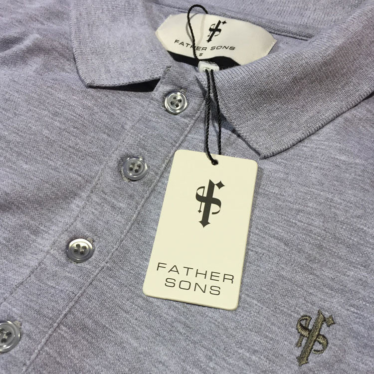 Klassisches graues Poloshirt von Father Sons – FSH048