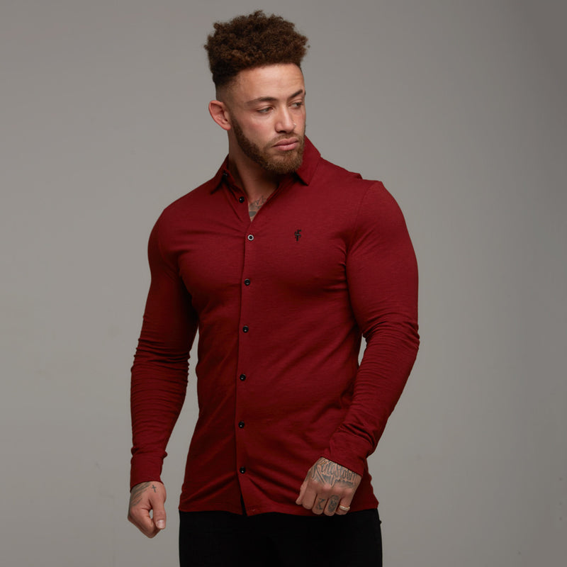 Father Sons Super Slim Oxblood Jersey – FSH03 (LETZTE CHANCE)