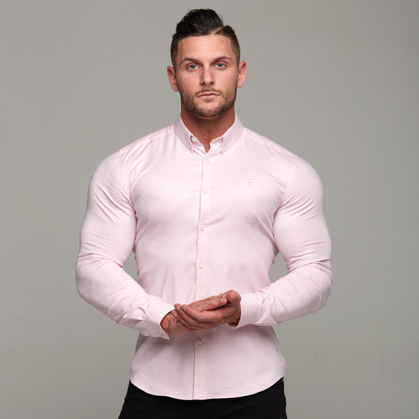 Father Sons Super Slim Stretch Classic Oxford Pink – FS304