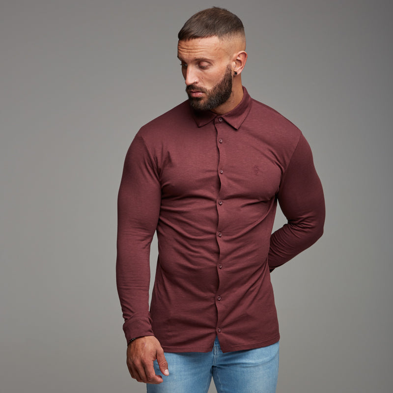 Father Sons Super Slim Burgundy Jersey - FSH010 (LAST CHANCE)