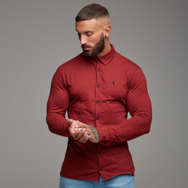 Father Sons Super Slim Oxblood Jersey – FSH03 (LETZTE CHANCE)